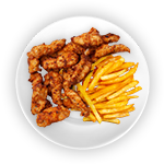 Kids 4 Pcs Chicken Strips With Chips 