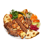 Mixed Kebab Meat In Pitta 